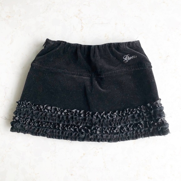 Guess Velvet Ruffle Skirt - Picture 3 of 5